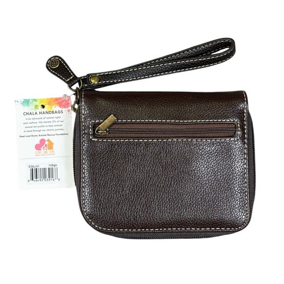 NWT Chala Zip Around Wallet Wristlet 3D Lion Brown Tan Animal Novelty Gift - Picture 3 of 6